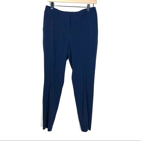 Laundry by Shelli Segal royal blue flat front tapered leg dress pants size 8 B98 - Picture 1 of 6